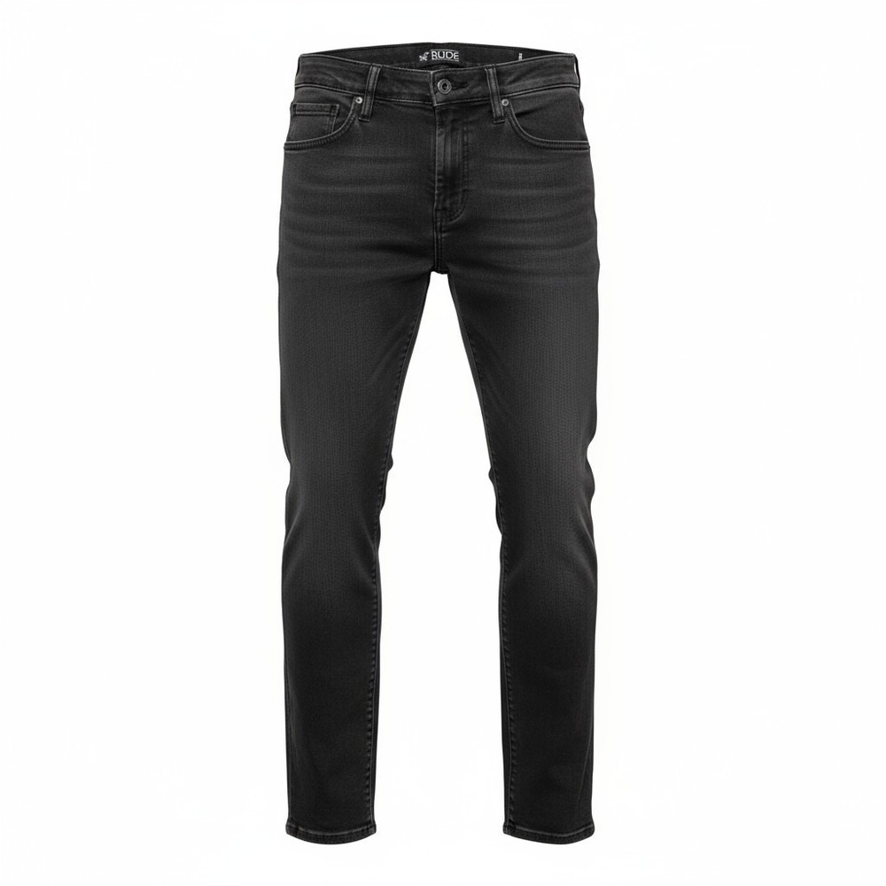🖤 RUDE XXX Hot Topic Black Slim Straight Jeans – Size 28x32‎